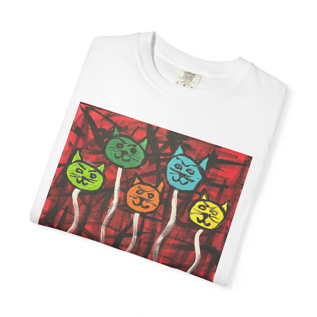 Colorful Cat Balloon T-Shirt