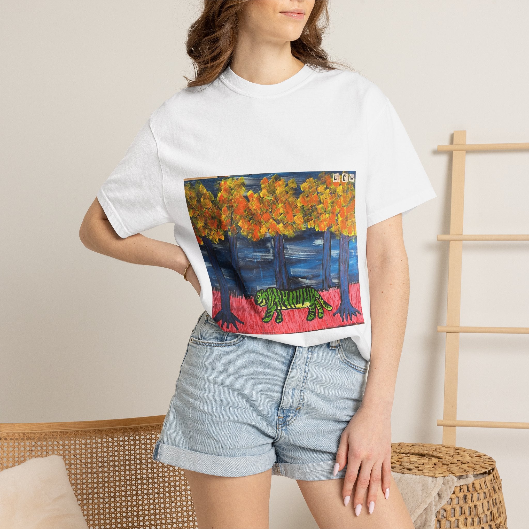 Tiger in Autumn Forest T-Shirt