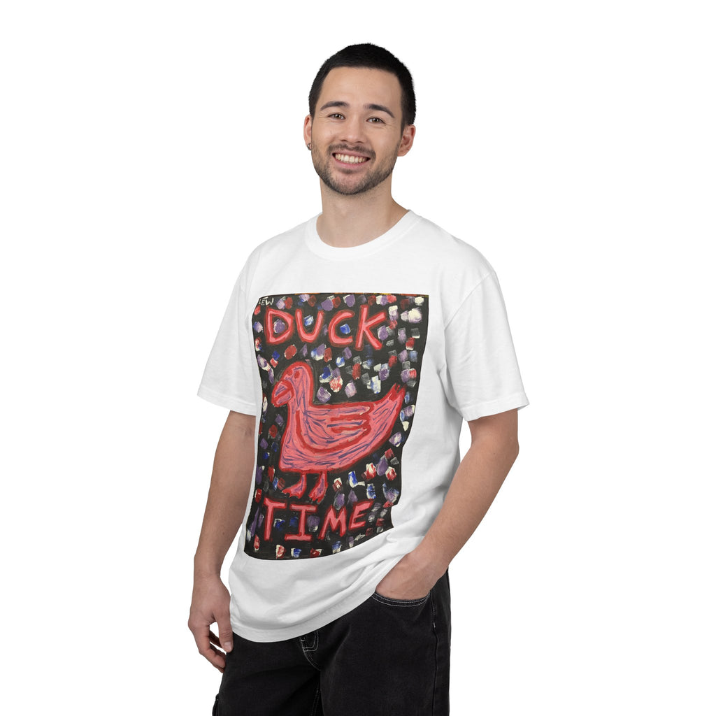 Duck Time Graphic T‑Shirt — Playful Hand‑Painted Duck Art Tee