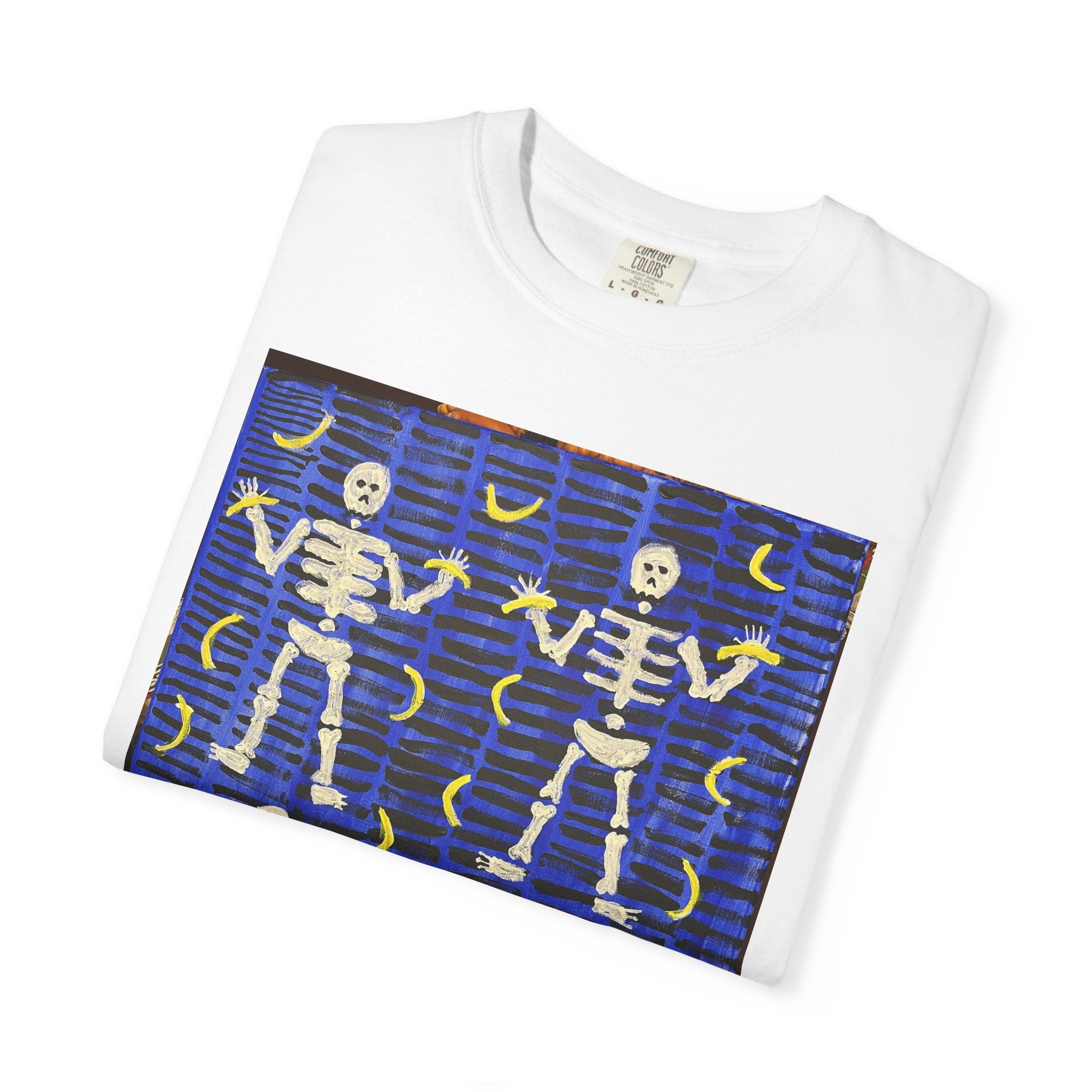 Skeletons With Bananas T-Shirt — Retro Pattern Graphic Tee
