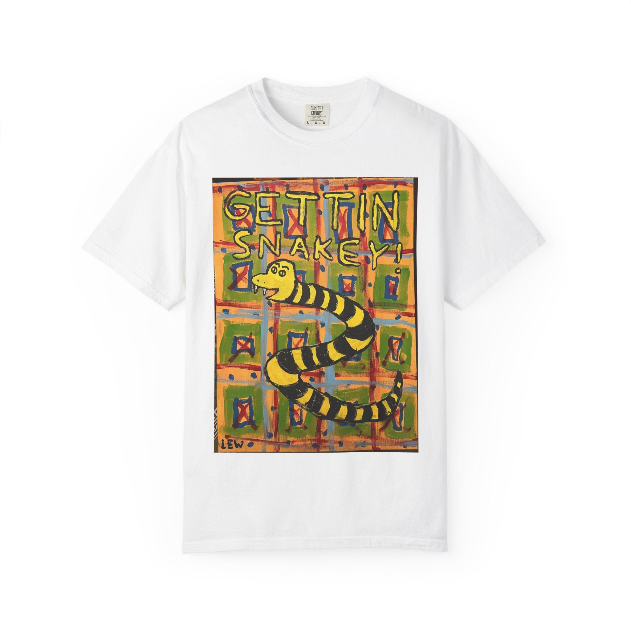 Gettin' Snakey T-Shirt — Playful Retro Snake Graphic Tee