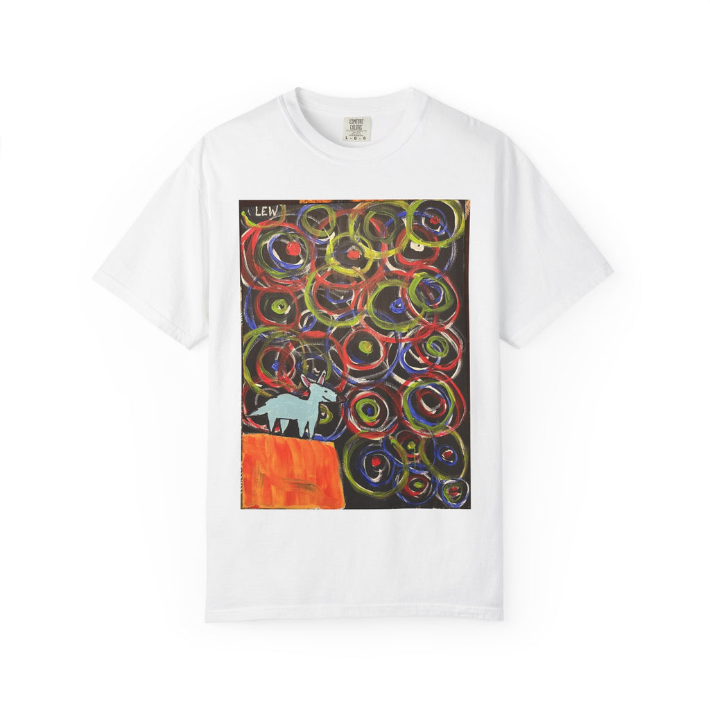 Creature On the Mesa and Night Sky T-Shirt — Colorful Modern Graphic Tee