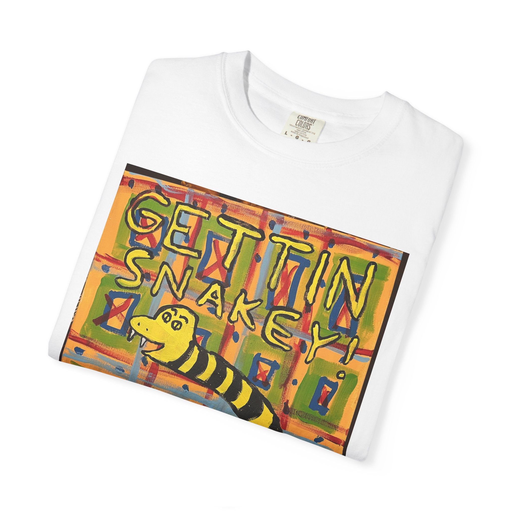Gettin' Snakey T-Shirt — Playful Retro Snake Graphic Tee