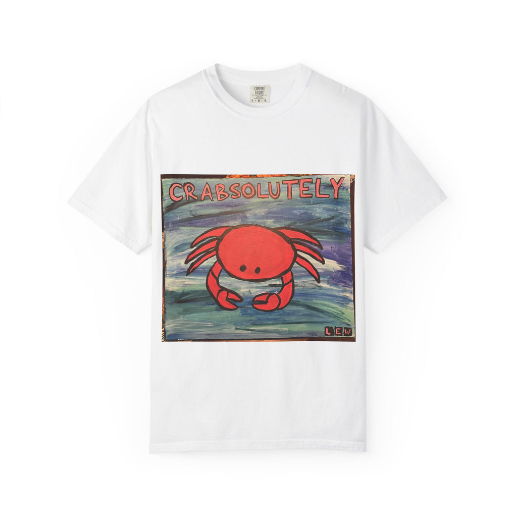 Crabsolutely Cute Graphic T-Shirt — Playful Beach Crab Tee