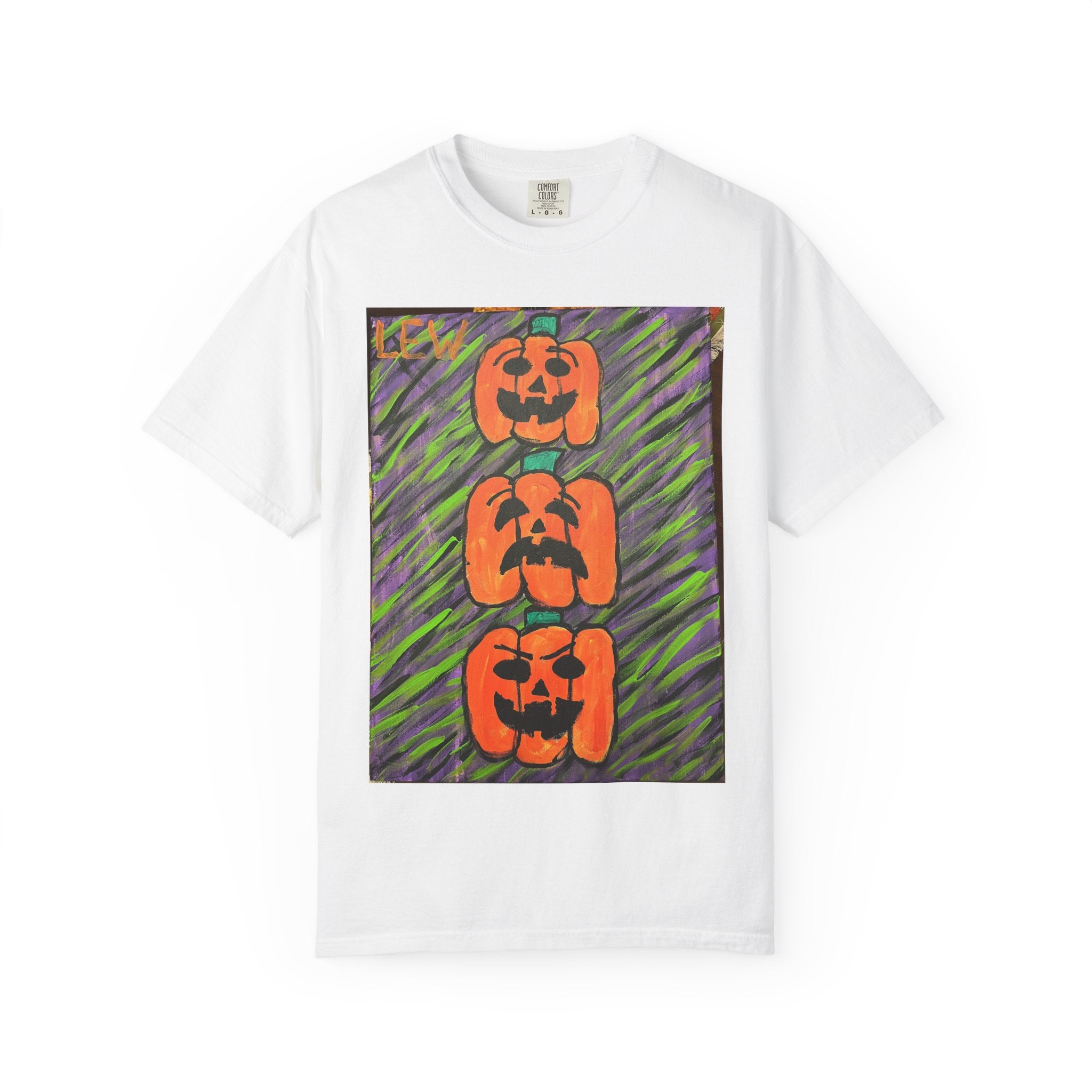 Halloween Pumpkin Stack T-Shirt — Vintage Jack-O'-Lantern Graphic Tee